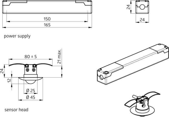 Produktbild BEG 92985 Präsenzmelder PD9-1C-12V-48V (5 m)