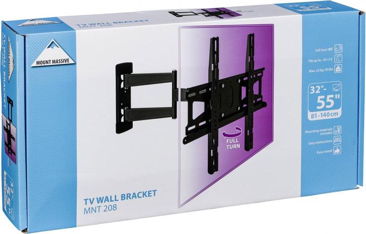 Immagine prodotto Vogels MNT 208 RUOTARE DI 180 (Muro, 55", 25 kg)