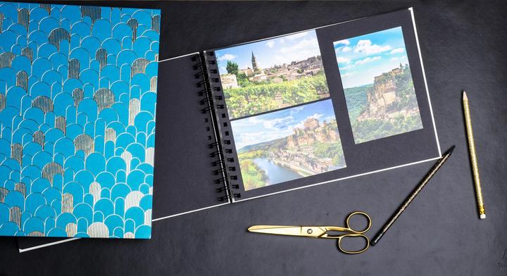 Immagine prodotto Exacompta Album fotografico a spirale 50 pagine nere Néo Déco - Blanc (32 x 22 cm)