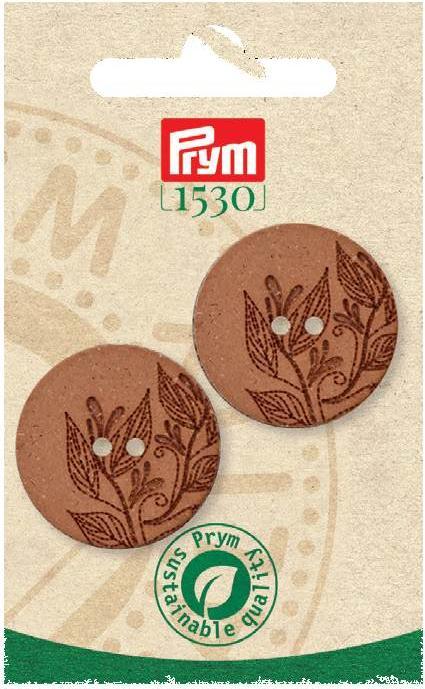 Produktbild Prym Modeknöpfe 2-Loch 28 mm hellbraun