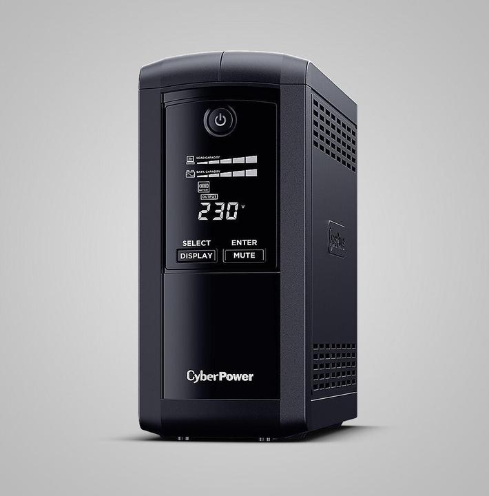 Actual product image Cyberpower Tracer III VP1000ELCD-FR - Line Interactive - 1000 VA - 550 W - Sine - (1000 VA, 550 W, Line-interactive UPS)