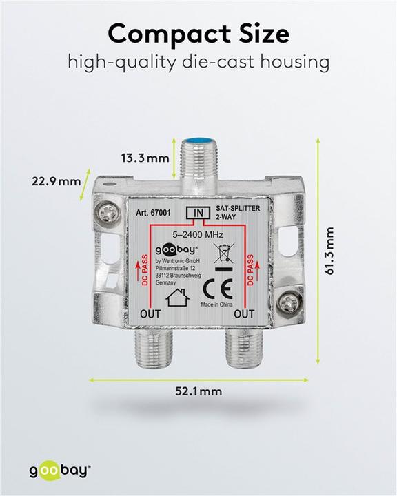Produktbild Goobay 67001 (Verteiler)