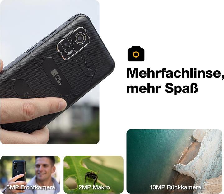 Actual product image Bea-Fon H Max (128 GB, Black, 6.56", Dual SIM, 13 Mpx, 4G)