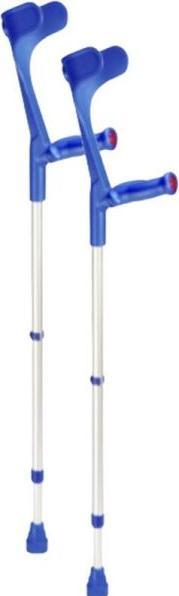 Ossenberg Krücke anatomisch soft Kombi blau 140kg Clip
