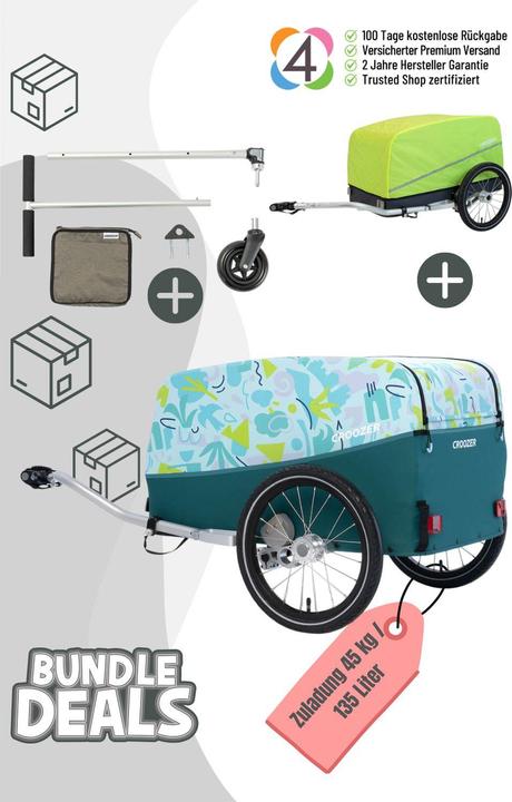 Croozer Cargo Tuure Picknick-Party-Bundle Sonderedition - Farbe: Blueberry Blue