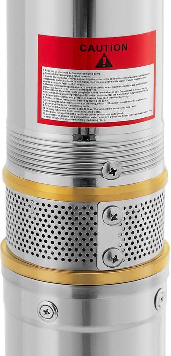 Produktbild MSW Brunnenpumpe Tiefbrunnenpumpe Tauchpumpe Rohrpumpe 10,8 m³/h 1500 W Edelstahl (Gartenpumpe)