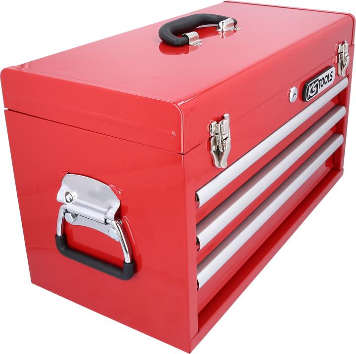 Image du produit KS Tools Coffre à outils avec 3 tiroirs, LxlxH 520x260x302 mm, rouge (3 x)