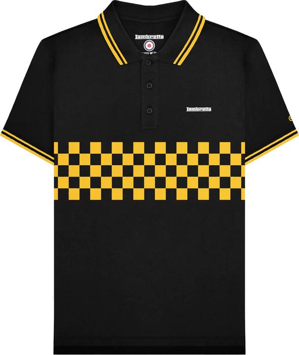 Lambretta SS25 Poloshirt Mit kontrastfarbenen Streifen