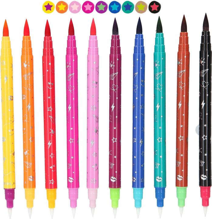 Immagine prodotto Depesche Penne in fibra Magic Top Model 10 pezzi (Multicolore, 10 x)
