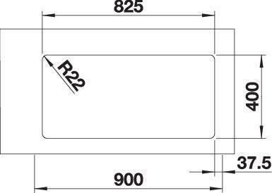 Immagine prodotto Blanco Andano 400/400-U (Lavello sottopiano, 44 cm, 86.50 cm)