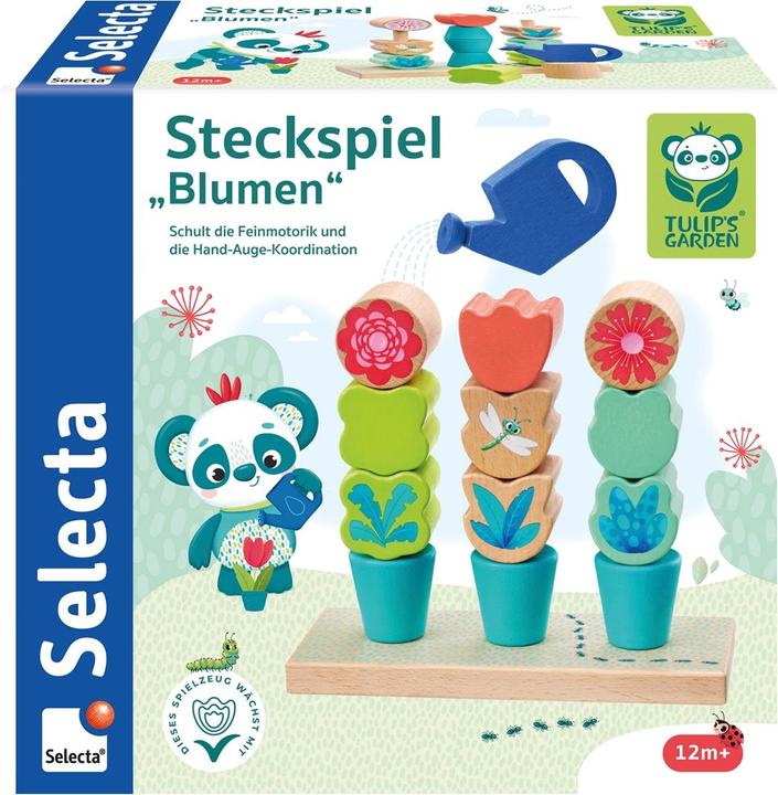 Produktbild Selecta Spielzeug Steckspiel Blumen 14 Teile