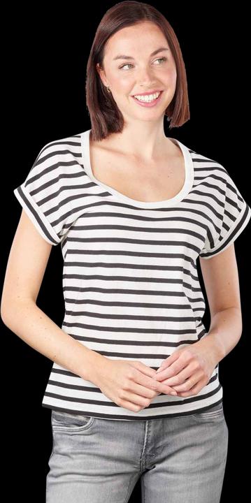 Marc O'Polo Deep Round Neck T-Shirt Short Sleeve Multi/Black (L)