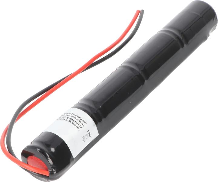 Actual product image XCell Notleuchtenakku NiCd 4,8V 1800mAh L1x4 Sub-C mit 200mm Kabel einseitig passend für 4,8 V Akku (1 pcs., 1800 mAh, Battery + charger)