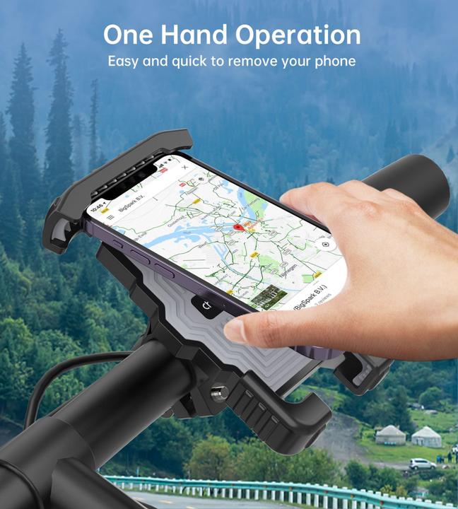 Actual product image Choetech H067 adjustable bicycle holder - black