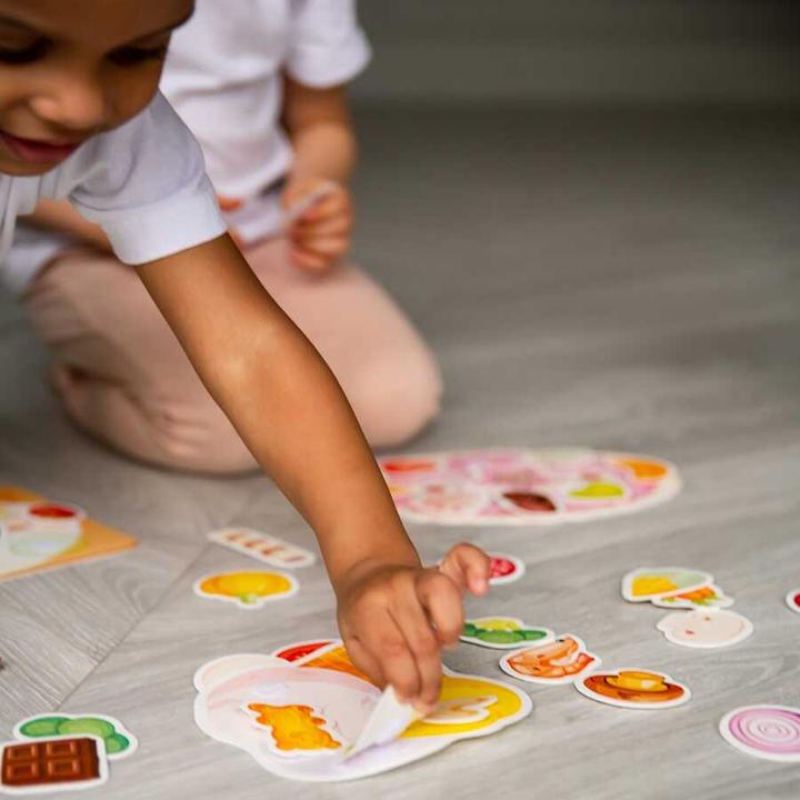 Immagine prodotto Montessori Gioco educativo per bambini, carte con velcro - Cucina ® by Far far land