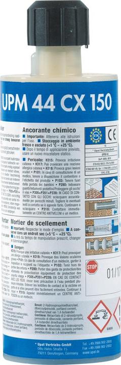 Produktbild Upat ART 88733 Verbundmörtel UPM 44 CX150 220 g S (548 g)