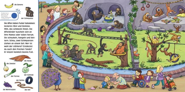 Immagine prodotto Hör mal: Wimmelbuch: Im Zoo (Tedesco, Julia Hofmann, 2019)