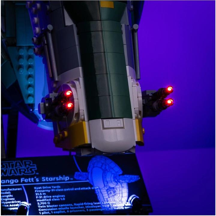 Actual product image Light my bricks LMB 2.0 LEGO® 75409# Star Wars UCS Jango Fett's Firespray-Class Starship Light Kit