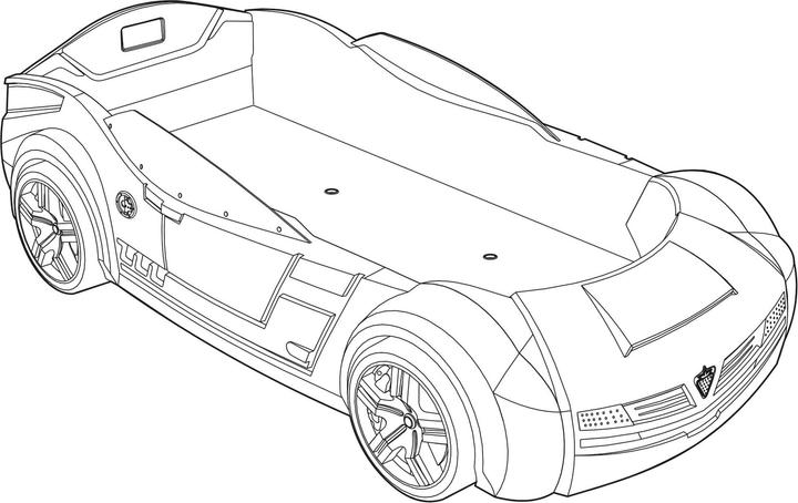 Immagine prodotto Cilek Letto auto Biturbo (90 x 195 cm)