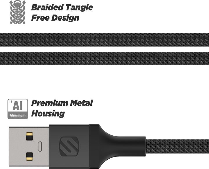 Image du produit Scosche USB-A — Lightning (0.30 m, USB 3.0)