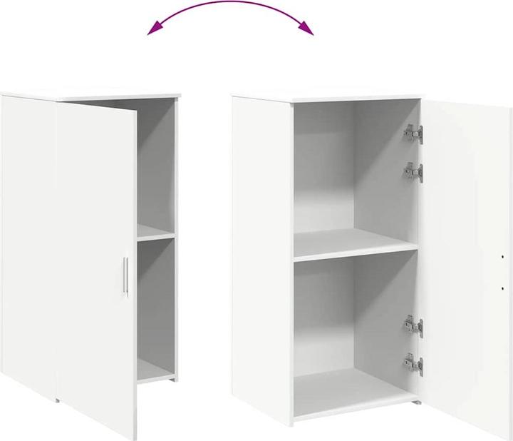 Produktbild VidaXL Lagerschrank Weiss 50x45x103,5 cm Holzwerkstoff Schrank Aktenschrank