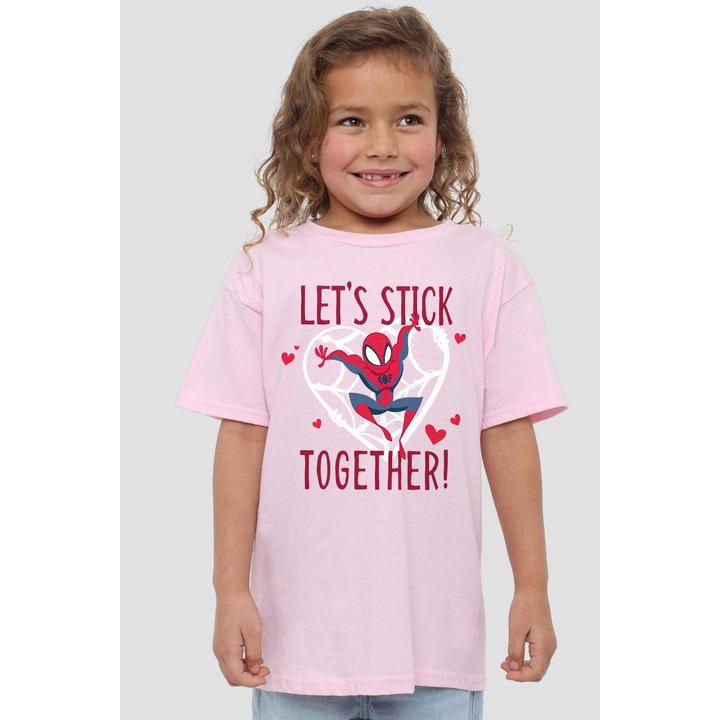 Immagine prodotto Spiderman Stick Together Maglietta San Valentino Bambini (116)