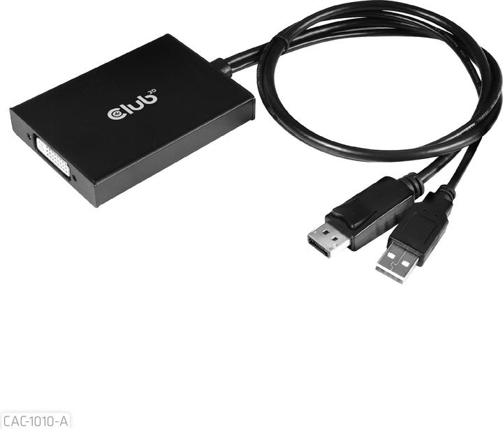 Immagine prodotto Club 3D Da DisplayPort a DVI-D Dual Link HDCP OFF (DVI, 60 cm)
