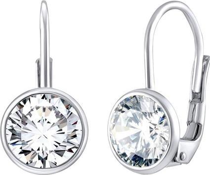 Image du produit Silvego Elégants boucles d'oreilles en argent avec Swarovski Zircony transparent SILVEGOB70607S