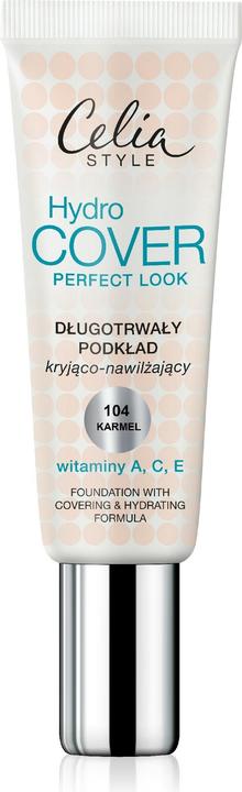 Image du produit Celia Hydro Cover Perfect Look Fond de teint correcteur et hydratant longue durée 104 Caramel 30ml (104 Caramel)