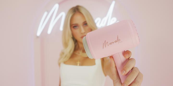Actual product image Mermade Hair Dryer - pink