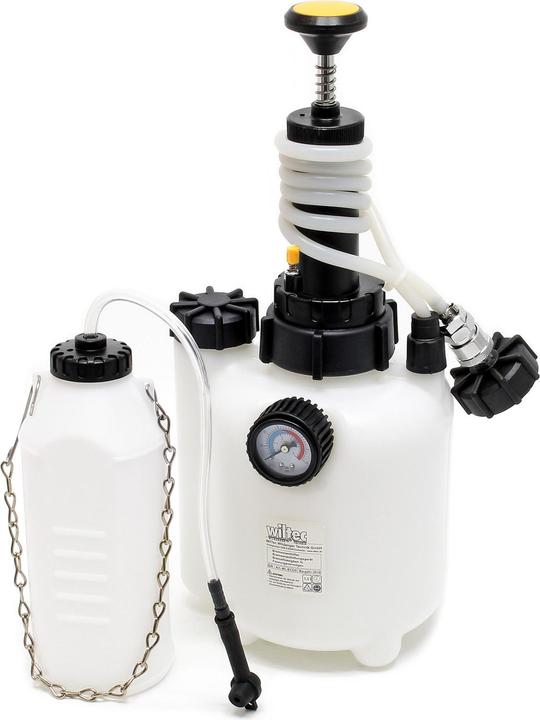 Produktbild Wiltec Bremsenentlüftungsgerät 3l+1l Bremsenentlüfter Bremsentlüfter Entlüfter