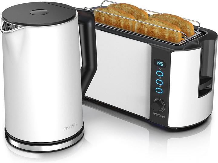 Produktbild Arendo Edelstahl Wasserkocher-Toaster-Set mit LED-Display (1.50 l)
