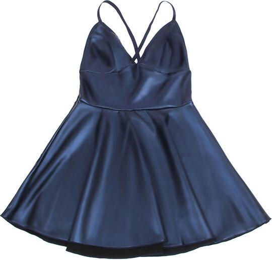 Productafbeelding Subblime - 955410 JURK MET BLAUWE LEREN BANDJES S/M
