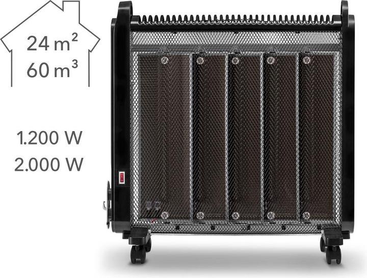 Actual product image Trotec 2 in 1 heater TCH 2050 E, Name: TCH 2050 E electric heater, Dimensions (mm): 660 x 640 x 260 (2000 W)