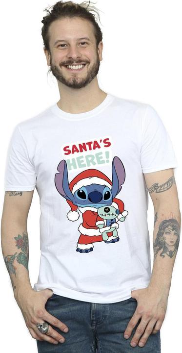 Immagine prodotto Disney Lilo & Stitch Santa's Here Maglietta Uomo (4XL)