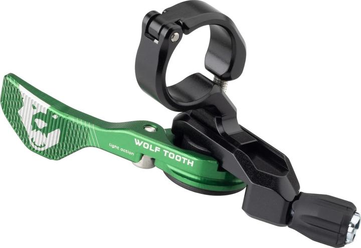 Wolf Tooth ReMote Light Action Remote Hebel, 22.2mm, green limited