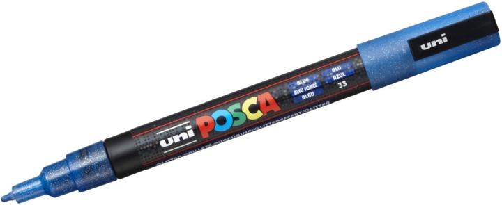 Produktbild Posca Marker PC-3M Rundspitze (Glitter Blau, 1.30 mm, 1 x)
