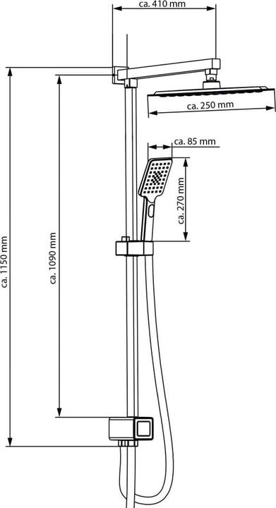 Produktbild Schütte Überkopf-Brauseset