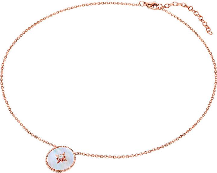 Actual product image Valero Pearls Ladies' stainless steel Preciosa mother-of-pearl rose gold 40.0 cm base chain + 5.0 cm extension - (Stainless steel, 40 - 45 cm)