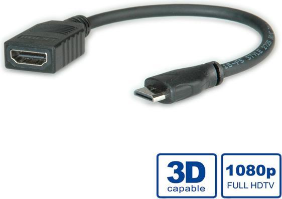Produktbild Roline HDMI – Mini HDMI (0.15 m, HDMI)