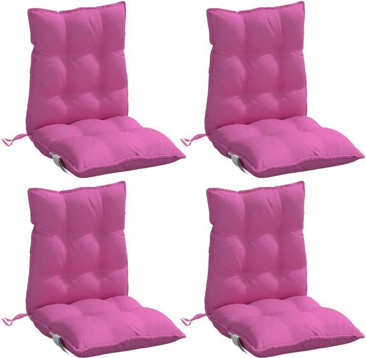 Actual product image VidaXL Low backrest cushions 4 pcs. Oxford fabric (100 x 50 x 7 cm)