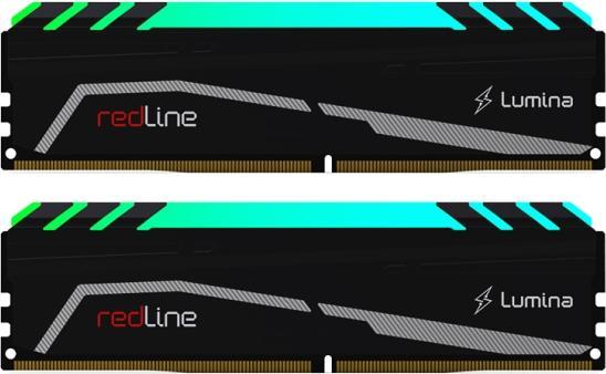 Produktbild Mushkin DIMM 32 GB DDR5-6400 (2x 16 GB) Dual-Kit (schwarz, MLA5C640BGGP16GX2, Redline Lumina) (2 x 16GB, 6400 MHz, DDR5-RAM, DIMM)