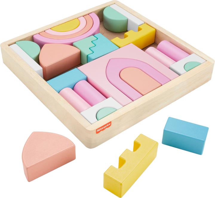 Immagine prodotto Fisher-Price Blocchi da costruzione in legno del castello delle fiabe