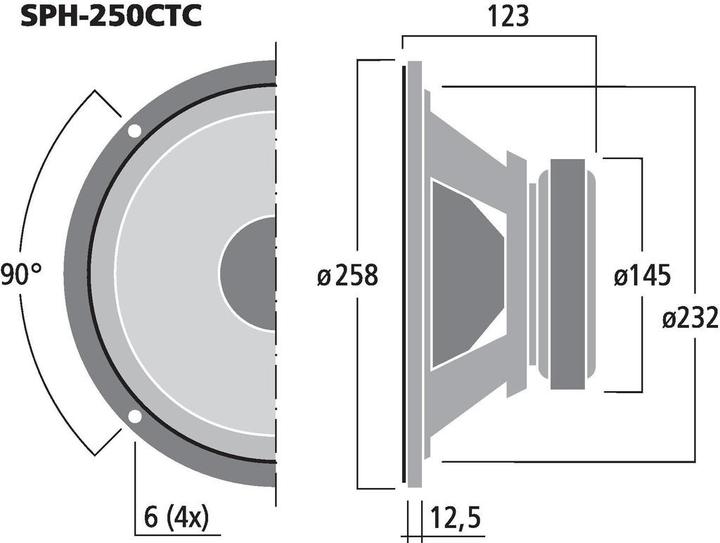 Image du produit Monacor Haut-parleurs de graves hi-fi Twincoil (1 pièce)