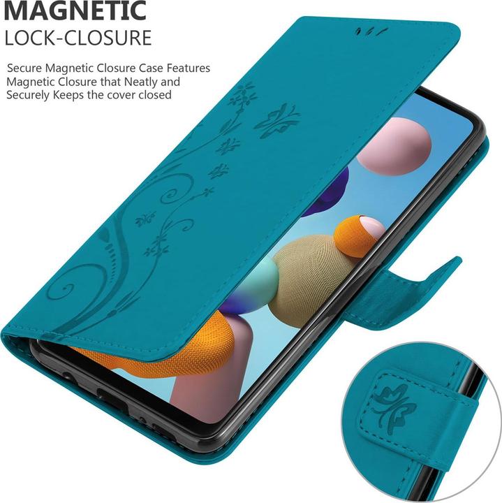 Image du produit Cadorabo Couverture du livre de fleurs (Samsung Galaxy A21s)