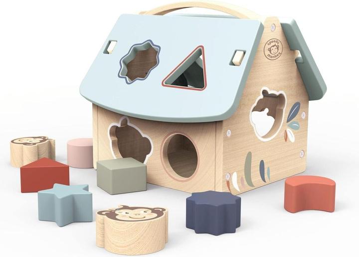 NICI SP1006 Steck- und Formsortier-Spielhaus 20x17,5x20cm