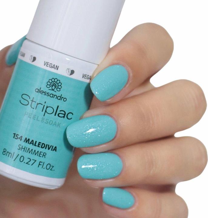 Actual product image Alessandro Striplac Peel or Soak - Maledivia (154 Maldivia, Peelable nail polish)