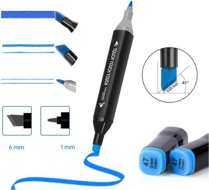 Actual product image I Am Creative Waterproof acrylic felt-tip pens (Colored, 7 mm, 168 x)