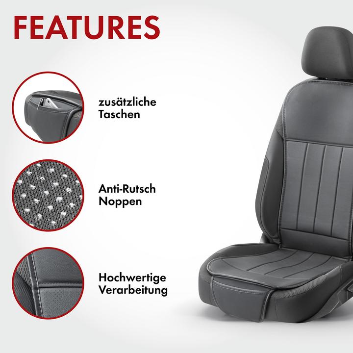 Produktbild Walser PKW Sitzauflage Lewis, Auto-Sitzaufleger schwarz