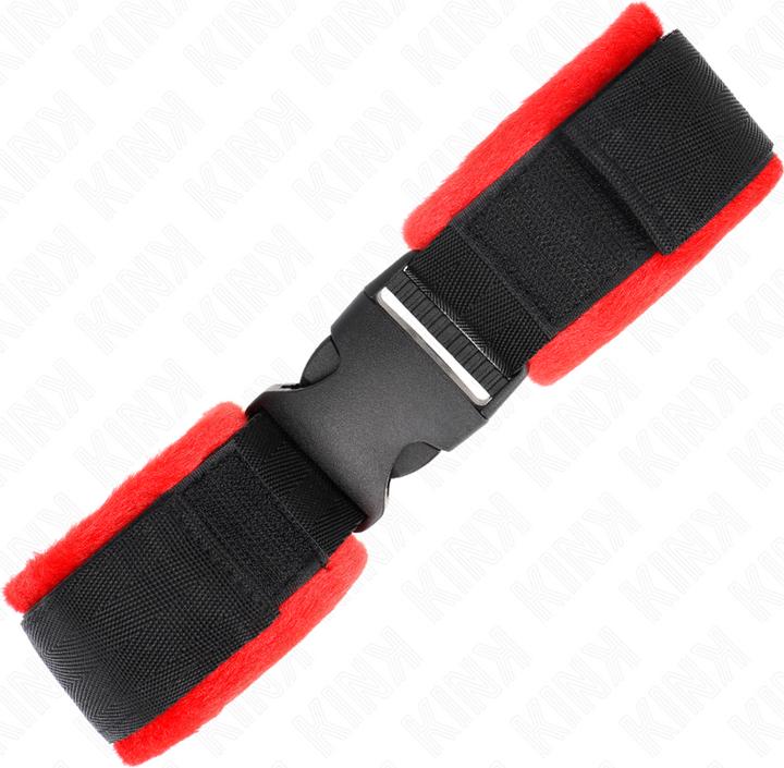 Actual product image Kink Nylon Bind Velcro Handcuffs Black Model 1 Adjustable 25-35 cm X 6 cm
